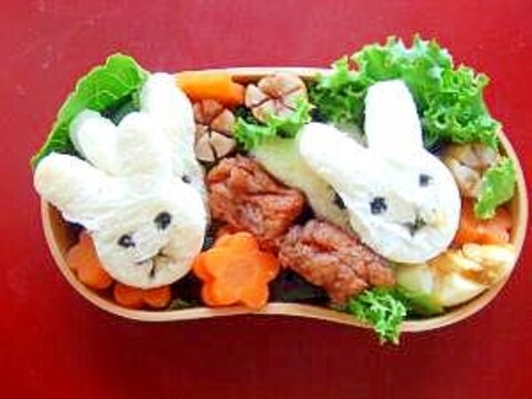 うさちゃんサンドイッチ弁当